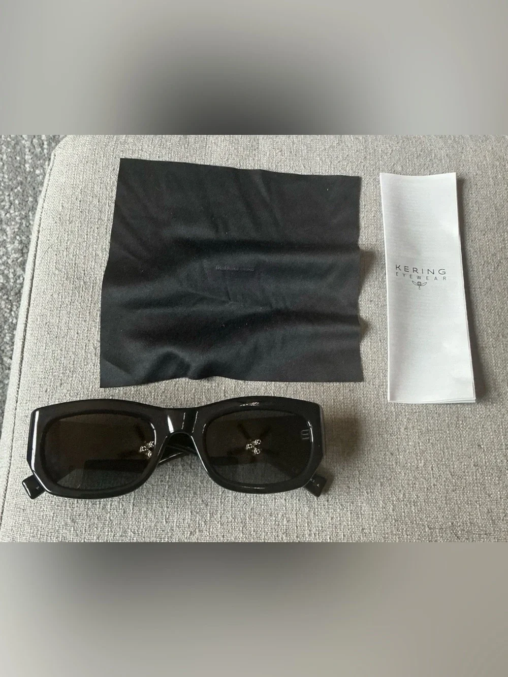 Saint Laurent Black SL 713 Rectangular Men’s Sunglasses